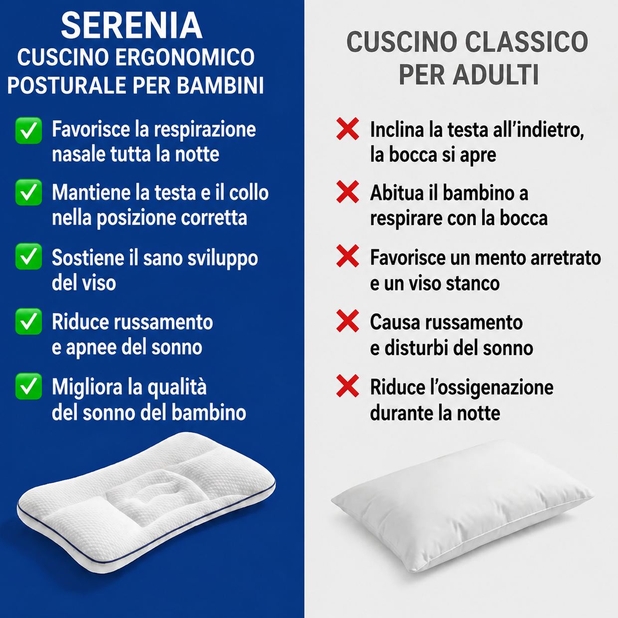 Serenia • Il Cuscino Posturale per Bambini
