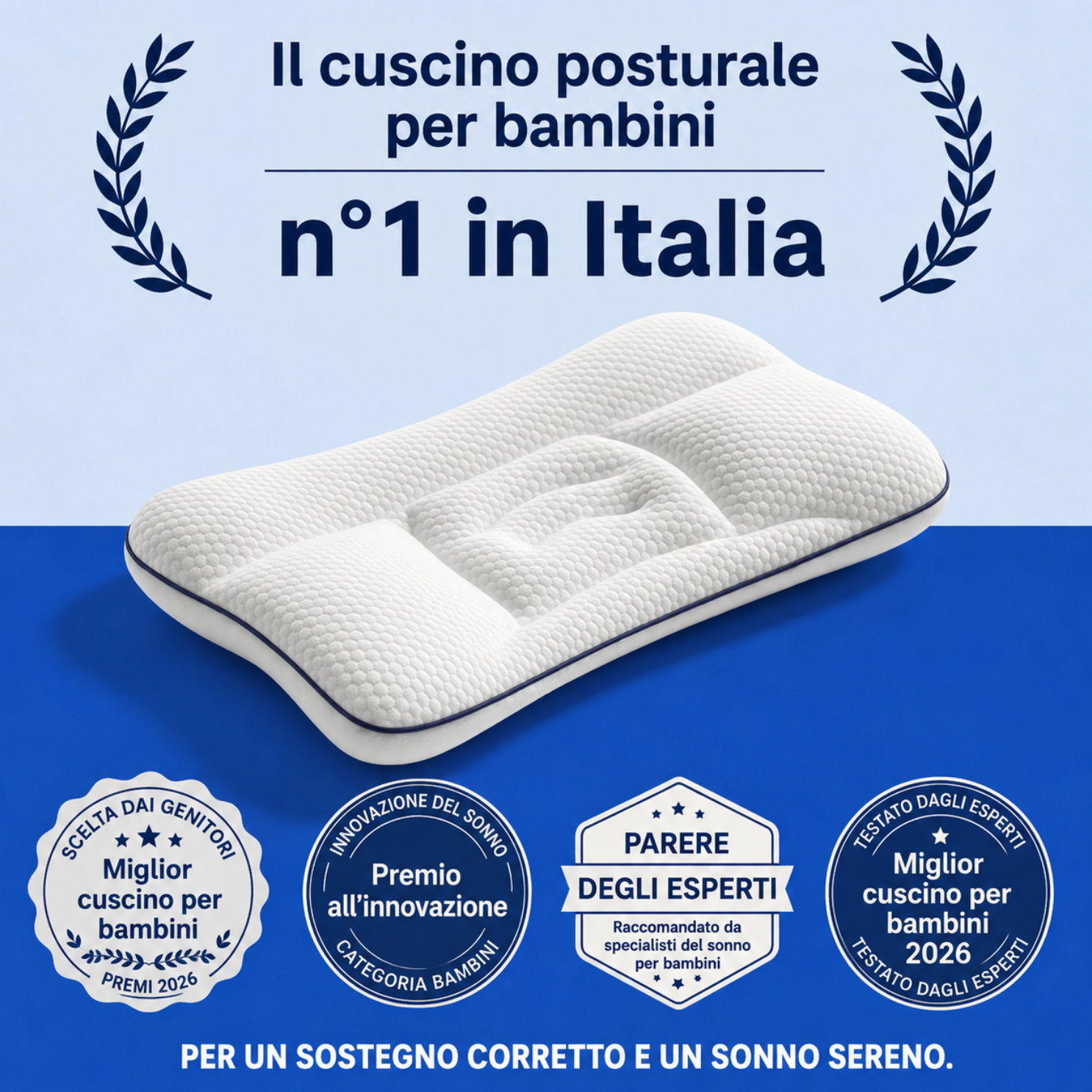 Serenia • Il Cuscino Posturale per Bambini